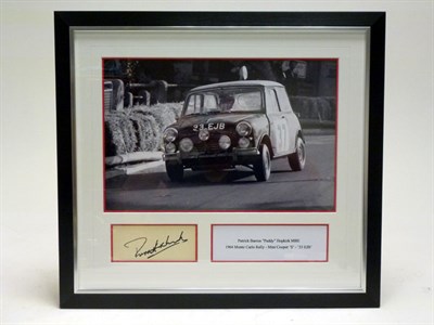 Lot 292 - Paddy Hopkirk MBE Signed Photographic Presentation