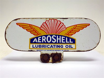 Lot 177 - Aeroshell Enamel Cabinet Plaque