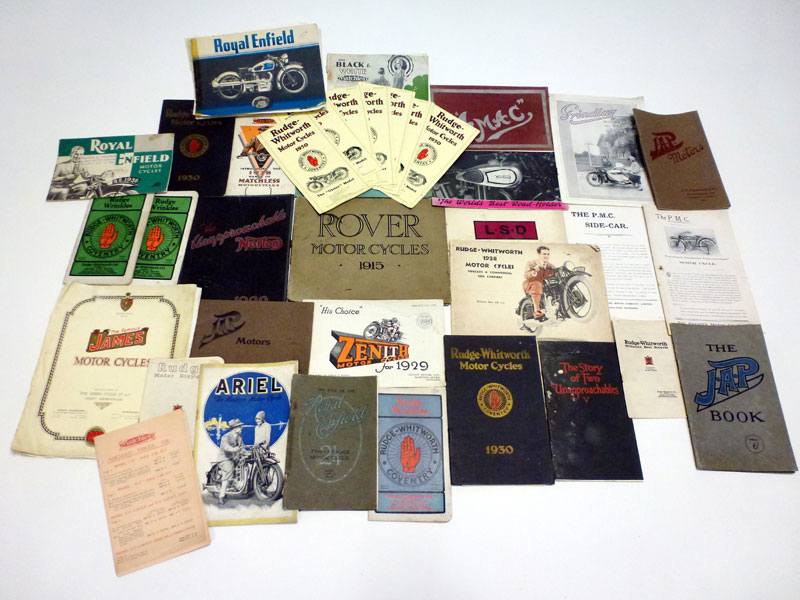 Lot 2 - Quantity of Motorcycle Sales Brochures
