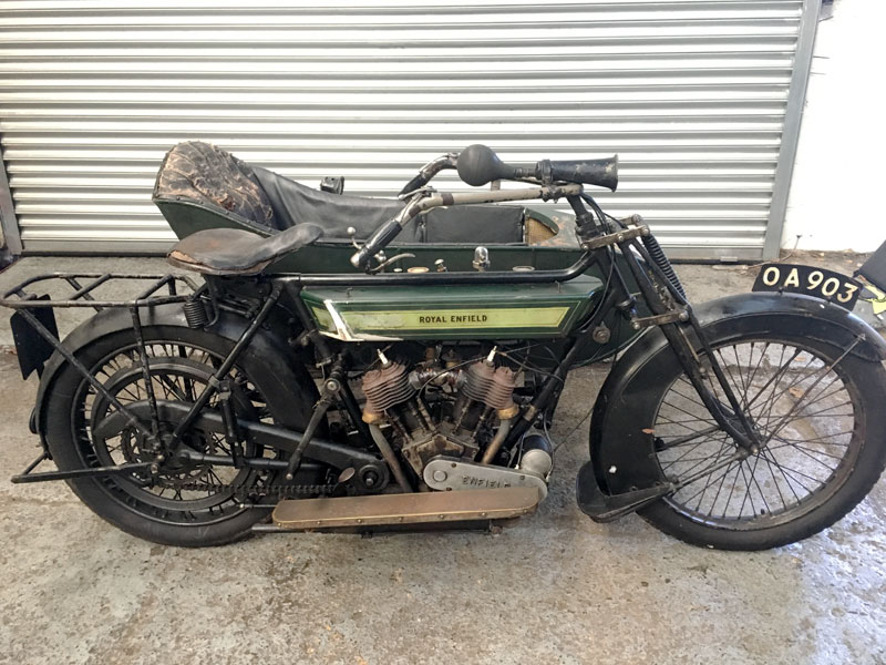 Lot 20 - 1913 Royal Enfield 750cc Combination