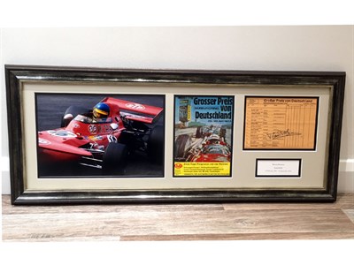 Lot 15 - Ronnie Peterson / German Grand Prix Signed Presentation