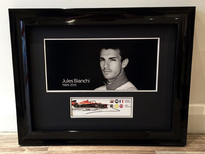 Lot 36 - 'A Tribute to Jules Bianchi' Signed Presentation