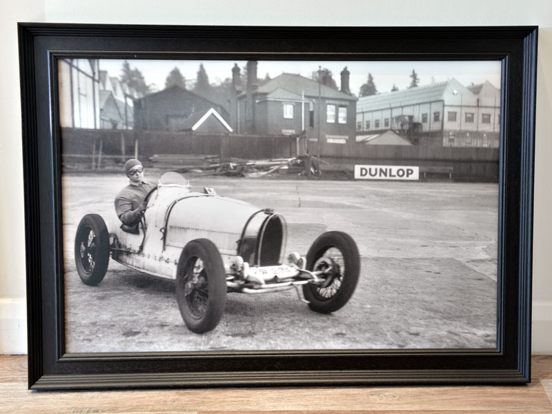 Lot 69 - 'Miss Eileen Ellison Corners Her Bugatti at Brooklands'