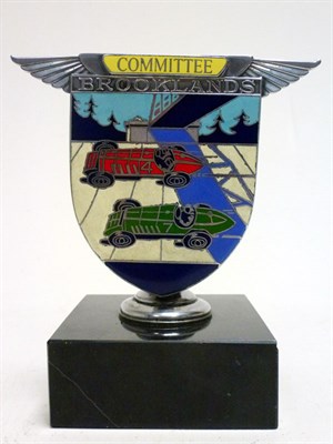 Lot 8 - A BARC Brooklands 'Committee' Enamel Car Badge