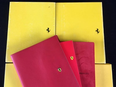 Lot 62 - Boxed set of Four Ferrari 'Cliente' Leather Agendas