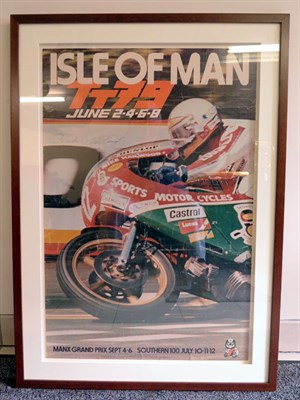 Lot 14 - Mike Hailwood 1979 Isle of Man TT Signed Poster