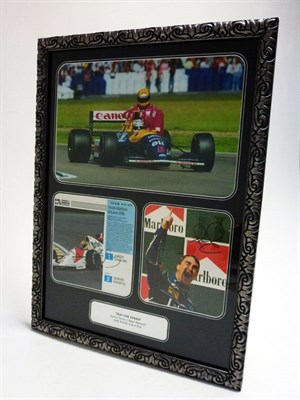 Lot 240 - 'Taxi for Senna' Signed Presentation