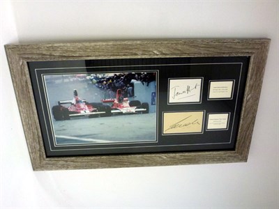 Lot 192 - James Hunt & Niki Lauda Signed Presentation