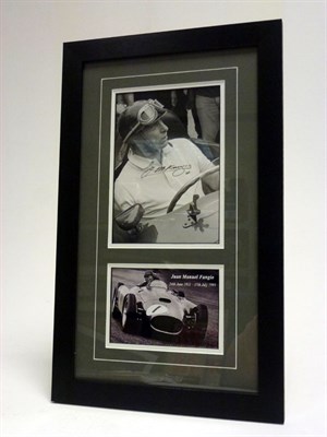 Lot 187 - J.M. Fangio Signed Presentation (1911-1995)