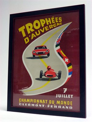 Lot 152 - A Rare Original 'Trophee D'Auvergne' Advertising Poster, 1958