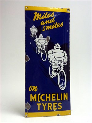 Lot 146 - Michelin Tyres Pictorial Enamel Sign