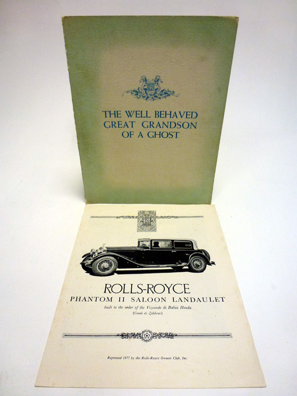 Lot 21 - Rolls-Royce Sales Brochures