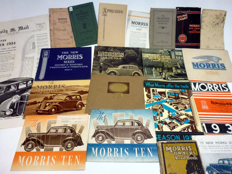 Lot 23 - Pre-War Morris Sales Literature