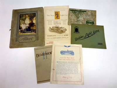 Lot 72 - Pre-War Sales Literature