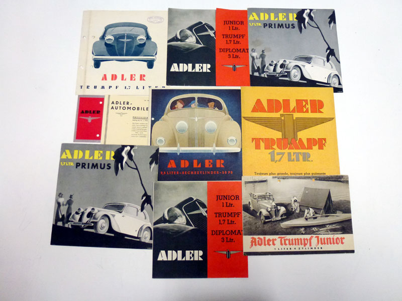 Lot 75 - Pre-War Adler Sales Literature