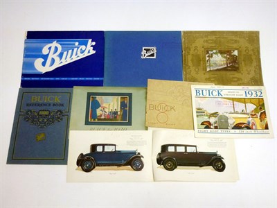 Lot 115 - Pre-War Buick Sales Brochures
