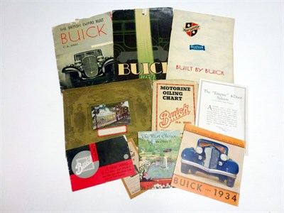 Lot 117 - Pre-War Buick Sales Brochures