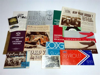 Lot 119 - Pre-War American Sales Brochures