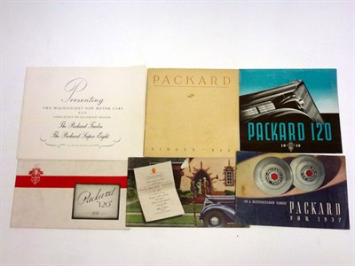 Lot 132 - Pre-War Packard Sales Brochures