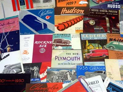 Lot 160 - Large Selection of Commercial and Domestic American Sales Brochures