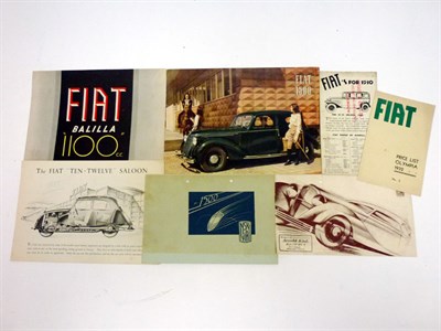 Lot 176 - Pre-War Sales Brochures