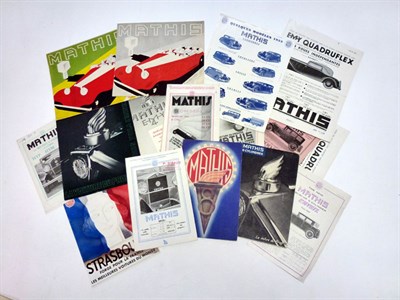 Lot 186 - Pre-War Mathis Sales Brochures