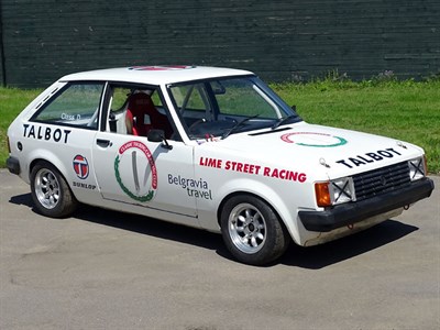 Lot 11 - 1980 Talbot Sunbeam Ti CTCRC Group 1 Racer