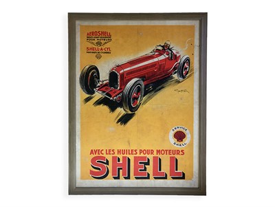 Lot 42 - A Rare Aeroshell Poster, 1933