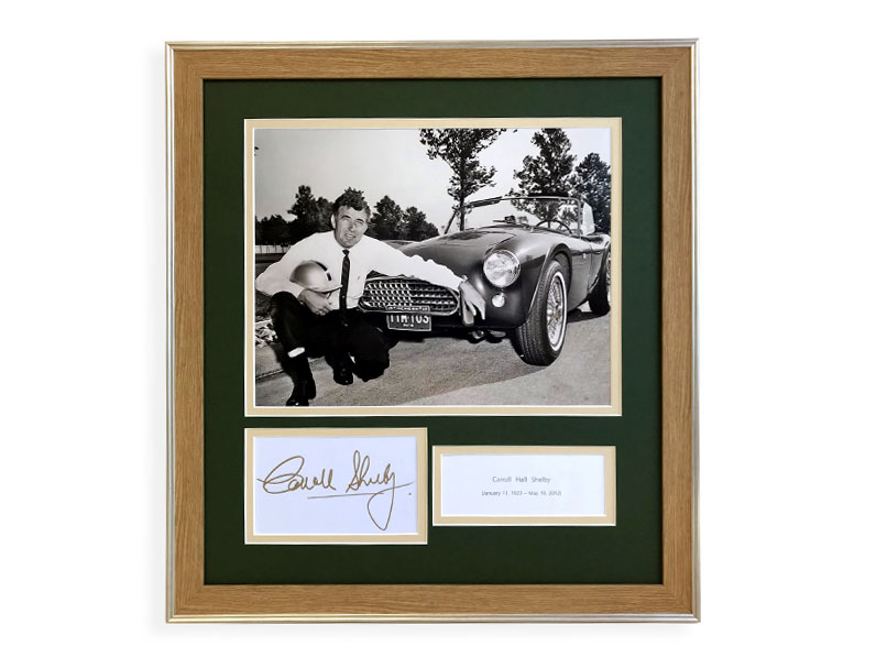Lot 28 - Carroll Shelby Autograph Presentation (1923 - 2012)