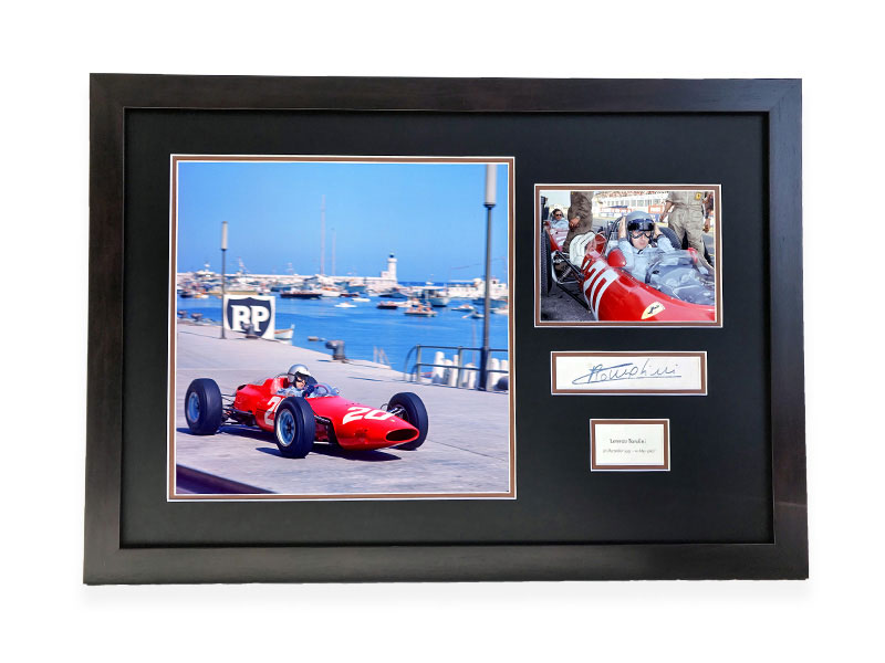 Lot 511 - 'Lorenzo Bandini at Monaco' Autograph Presentation (1935 - 1967)