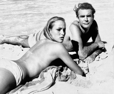 Lot 508 - 'Sean Connery and Ursela Andress On The Beach'