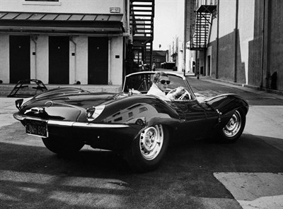 Lot 487 - 'Steve McQueen and his Jaguar XKSS'