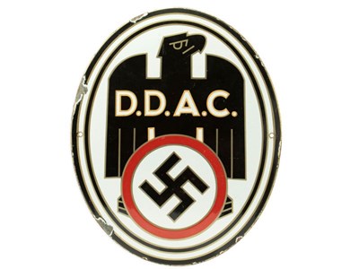 Lot 180 - A Rare DDAC German Automobile Club Enamel Sign