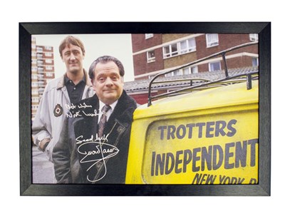 Lot 117 - Del Boy, Rodney and the 'Reliant Regal Supervan III'  (Signed)