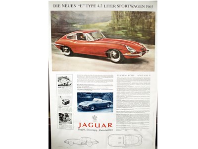 Lot 106 - Jaguar E-Type Original Advertising Poster