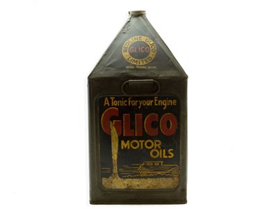 Lot 120 - A Rare Glico Motor Oils 5-Gallon Can