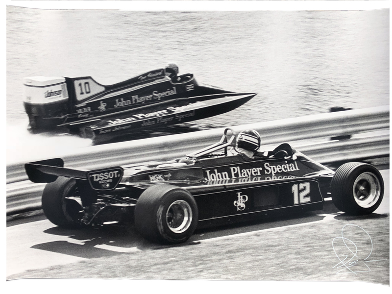 Lot 218 - Nigel Mansell Signed JPS Publicity Poster