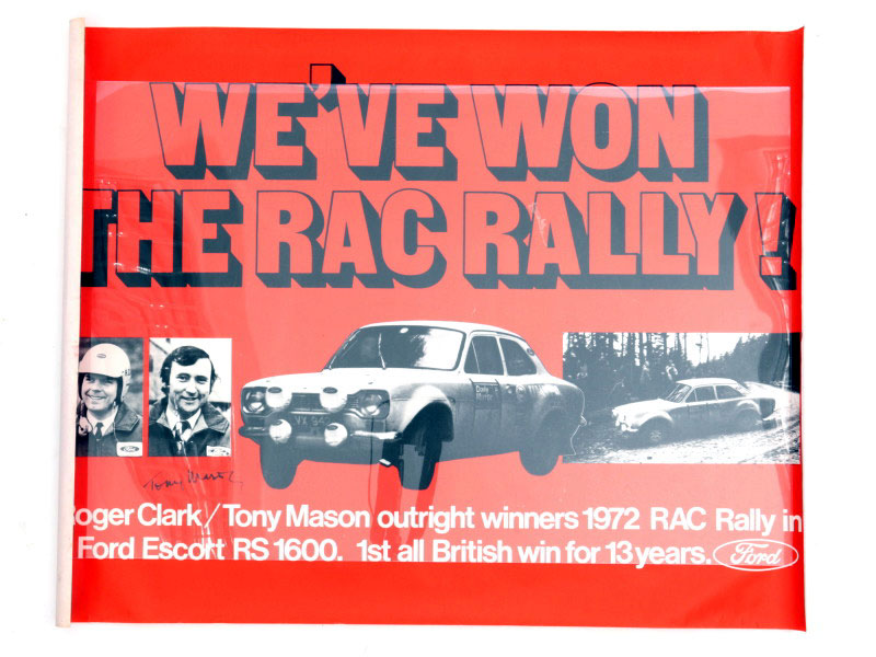Lot 38 - Ford Escort RAC Rally Victory Poster