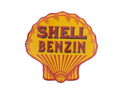 Lot 320 - A Shell Enamel Sign