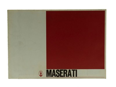 Lot 326 - A Rare Maserati Press Pack