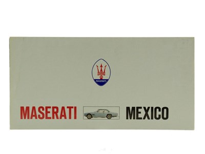 Lot 308 - Maserati Mexico Brochure