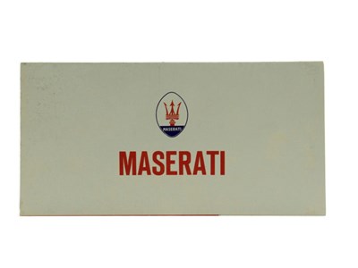Lot 221 - A Maserati Sales Brochure