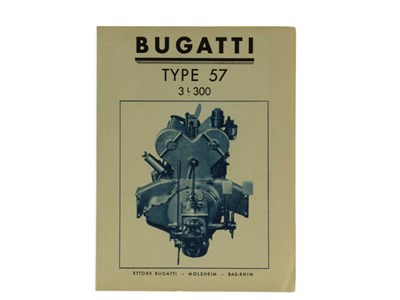 Lot 395 - A Bugatti Type 57 Sales Leaflet