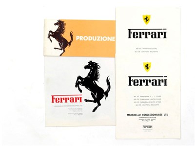 Lot 272 - Four Ferrari Sales Brochures