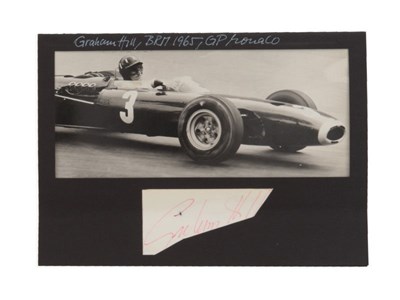 Lot 460 - Graham Hill Autograph Presentation