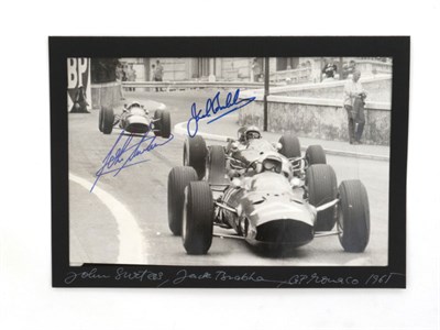 Lot 360 - Jack Brabham & John Surtees Signed Photograph