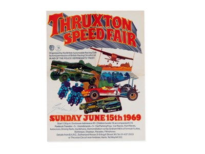 Lot 429 - 'Thruxton Speed Fair' Poster, 1969 (Signed)
