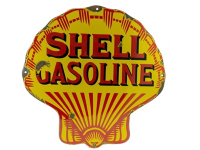 Lot 435 - A Shell Gasoline Enamel Sign