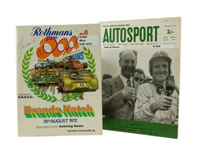 Lot 373 - A 'Rothmans 50,000' Signed Programme