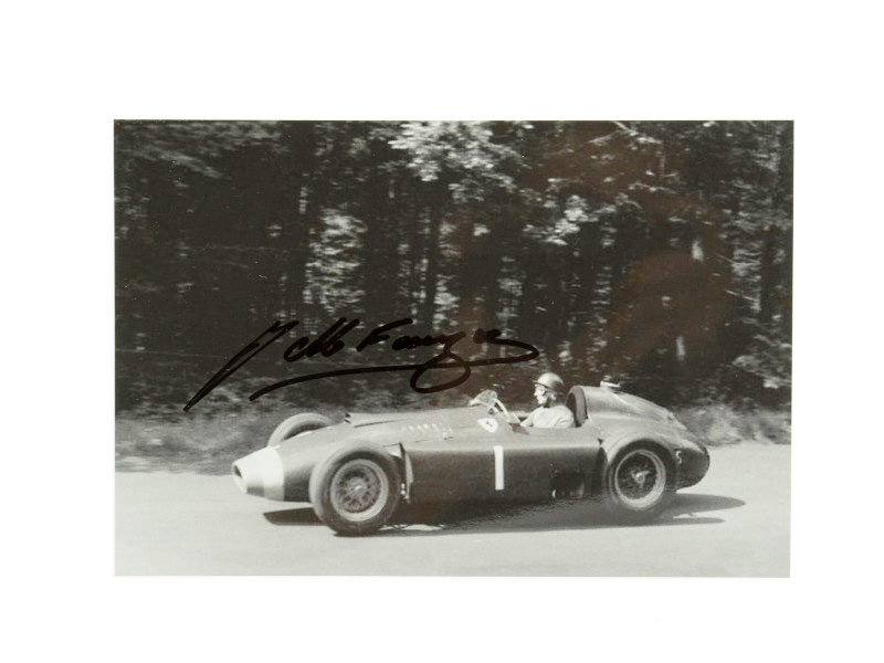 Lot 52 - J. M. Fangio Signed Photographic Print